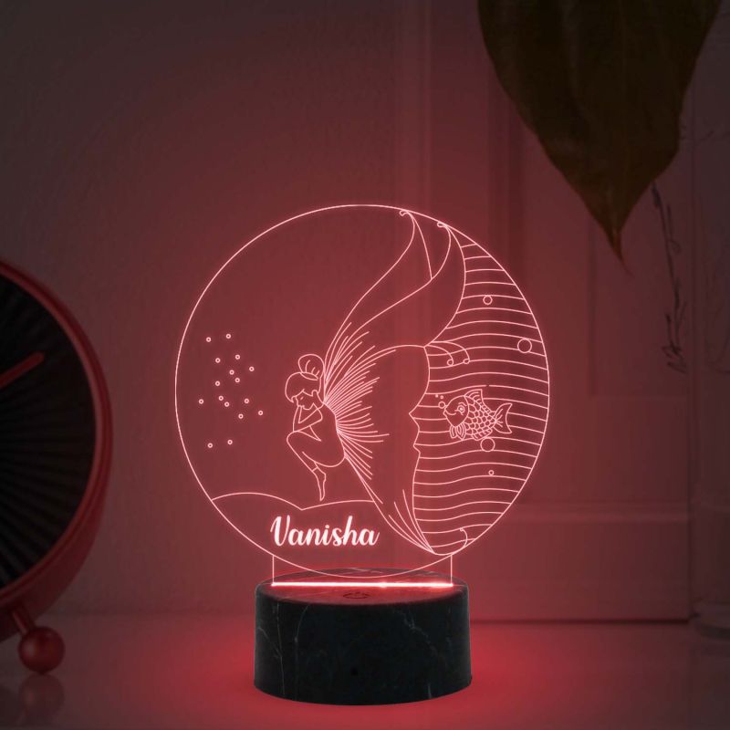 3D Illusion Butterfly Led Night lamp with Automatic Color Changing Light Customized with Name   Birthday Gifts for Girls